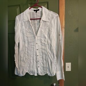 Women's Express Sheer button up top. SizeL
